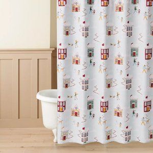 St. Nicholas Square Winter Village Shower Curtain